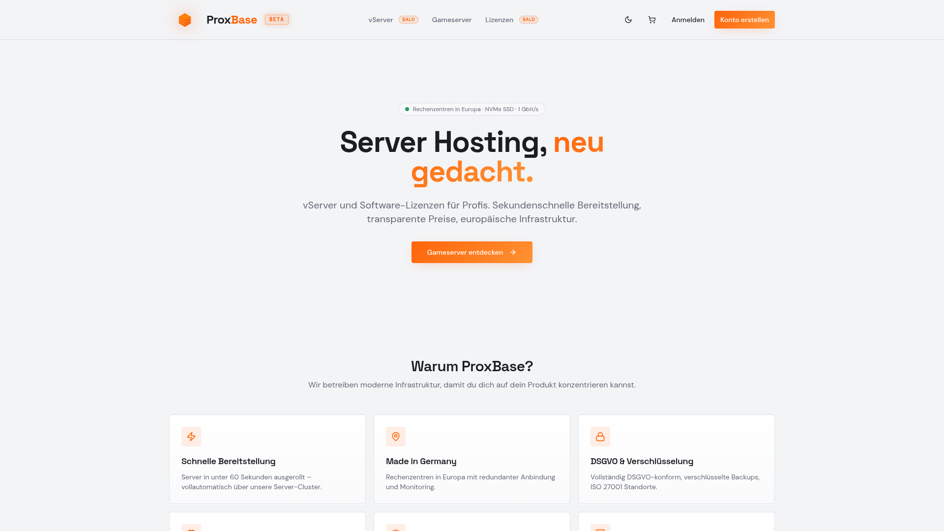 Server Hosting, neu gedacht
